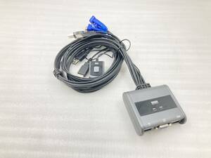 複数入荷　●SANWA SUPPLY SW-KVM2UUSN 手元スイッチ付き　中古動作品