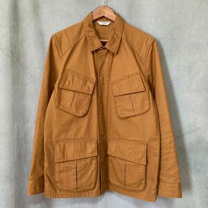 日本製 FUJITO フジト Jungle Fatigue Jacket コットン ダック ジャングルファティーグ ミリタリー ジャケット size.L ブラウン テラコッタ