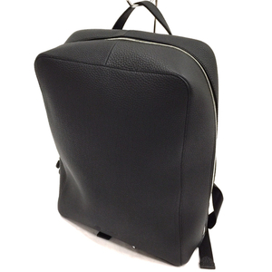 ガンゾ レザー リュックサック ラウンドジップ バックパック メンズ ブラック ファッション小物 GANZO 保存袋付