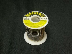 ♪♪Nassau AT-7076 Solder スプール巻き（実測275g）、ナッソー Western Electric ビンテージ・ハンダ 半田♪♪