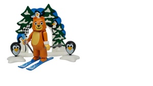 ◆プレイモービル 　1001 クマの着ぐるみ／スキー◆