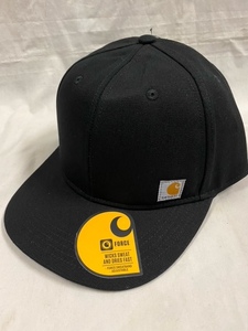 本物 新品未使用 Carhartt ブラック 黒 カーハート ベースボールキャップ バイク フリーサイズ ジャスティンビーバー着用