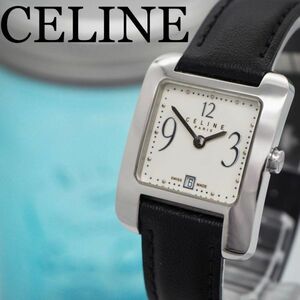142【美品OH済み】CELINE セリーヌ時計　レディース腕時計　新品バンド