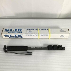 【未使用中古品】 / SLIK カーボンポッド 372 FL N レバー伸縮方式一脚 4段 U1/4 455g 30017663