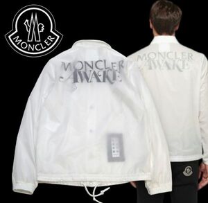 国内正規品 MONCLER 1952 X AWAKE SANGAY BACK PRINT COACHES JACKET モンクレール×アウェイク ナイロンコーチジャケット ホワイト0 S-15