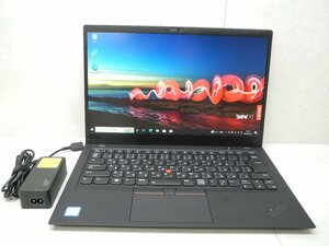 ☆1円☆第8世代☆Lenovo☆Thinkpad X1CARBON 20KH-004RJP☆高解像度☆Core i5 1.70GHz/8GB/SSD256GB/無線/カメラ/Office/DtoD領域☆