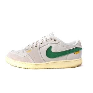 ナイキ NIKE UNION Air Jordan 1 Low KO Sail Leather ユニオン エアジョーダン1 ロー KO セイル レザー スニーカー グレー 灰 26.5cm