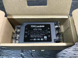 ☆012320 新品 未使用 TDK-Lambda EMC フィルター 2段フィルタ 高減衰 ノイズ対策 RSHN-2006 TDKラムダ ノイズフィルター