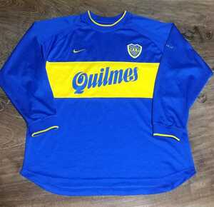 値下げ交渉 1999-00 ボカジュニアーズ 長袖 NIKE アルゼンチン製 検)2000 BOCA JUNIORS L/S TOYOTA CUP REAL MADRID トヨタカップ リケルメ