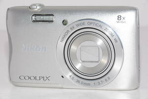 【外観特上級】Nikon デジタルカメラ COOLPIX S3700 シルバー S3700SL　#u1129