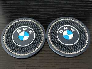 送料無料BMW ラインストーン コースター Mスポーツ 4シリーズ グランツーリスモ M2 M3 M4 グランクーペ M5 Z4 X1 X5 X3 X6 E46 E39 E38