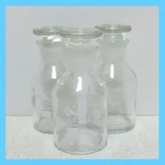 【60ml】3個 ガラス試薬瓶 植物学 アポセカリー 試薬 ガラス ストレージ瓶