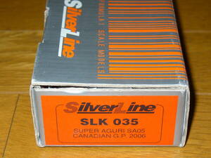 1/43 スーパーアグリ SA05 カナダGP 2006 TAMEO SLK035 Silver Line
