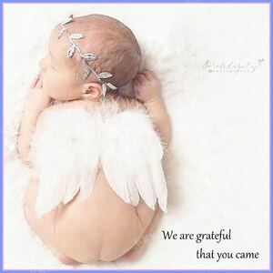 天使変身セット ニューボーンフォト ベビー 天使の輪 髪飾り 記念撮影 寝相アート おひるねアート 新生児 赤ちゃん 羽根 ホワイト 白