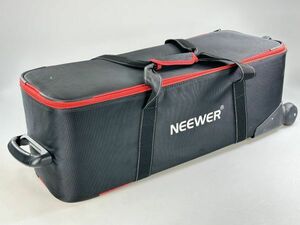 NEEWER トロリーケース 撮影機材用 大容量キャリーバッグ 77×28×27cm 防水 ホイール/ストラップ/仕切り/ハンドル付 PB005 ※一部難有