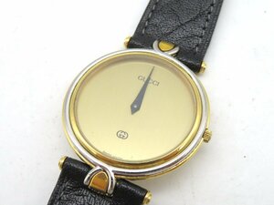 1円■ジャンク■ グッチ 4500M ゴールド クオーツ ユニセックス 腕時計 N13007