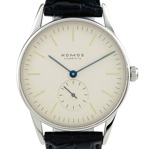 ノモス NOMOS オリオン35 OR1A3GW2 腕時計 SS レザー 手巻き メンズ 【中古】