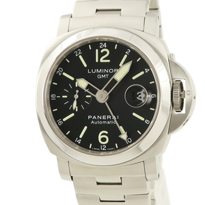 【3年保証】 パネライ ルミノール GMT PAM00297 P番 黒 スモセコ 自動巻き メンズ 腕時計