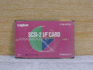 △G/148●ロジテック Logitec☆SCSIインターフェースPCカード☆SCSI-2 I/F CARD☆LPM-SCSI2☆動作不明☆ジャンク