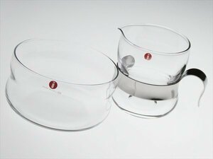 N793 iittala イッタラ フィンランド 高級ガラス PAULA パウラ シュガー＆クリーマー