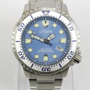 ☆ほぼ未使用☆ CITIZEN シチズン BN0165-55L エコドライブ・ダイバー プロマスター 200m 腕時計 2312-N0081K(NT)