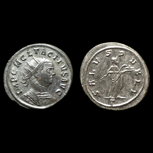 【古代ローマコイン】Tacitus（タキトゥス）クリーニング済 ブロンズコイン 銅貨 アントニニアヌス(tQA746CraK)