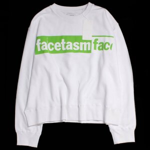 【タグ付き・新品・定価28,600円】FACETASM L/S BIG SWEAT SHIRT size00(フリーサイズ) ホワイト CSW-SW-U03 ファセッタズム スウェット