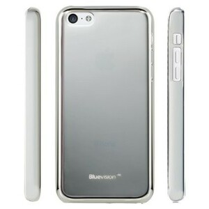 スマホケース カバー iPhone5c Bluevision シルバー 銀 ジャケット Bluevision Friend-SMetallic Mirror ミラー
