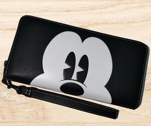 新作！COACH Disney ミッキーマウス ロング ジップ アラウンドリストレット　CN037