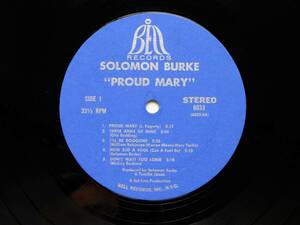 洋盤。LP１枚。SOLOMON　BURKE。PROUD　MARY。ソロモンバ－ク。プラウドメアリ－。ジャケット無（代替使用）。1969年。BELL　RECORDS