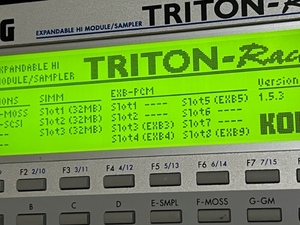 KORG　TRITON-Rack-　増設メモリ　32MB3本合計96MB　中古品