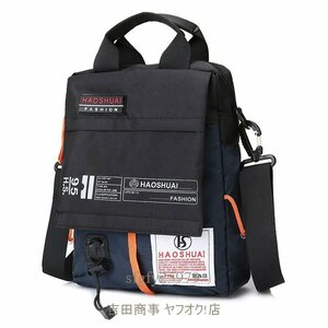 A6432新品ショルダーバッグ メンズバッグ ナイロン バッグ 防水バッグ スポーツバッグ 斜めがけ 防水 多機能 鞄 メンズバッグ ネイビー