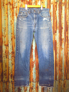 ビンテージ60’s●Levi’s 502 BIG E実寸W80cm●240308k2-m-pnt-jns-w31 1960sリーバイスデニムジーンズ赤耳ビッグE