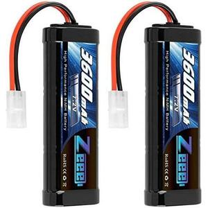 ゼエエ 7.2V 3600mAh NiMH TAMIYAプラグ付き 2パック ニッケル水素大容量バッテリー ラジコン製品バッテリー RCカー用 RCボート用