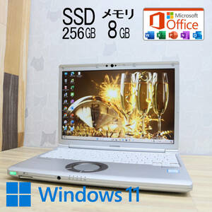 ★中古PC 高性能8世代4コアi5！M.2 SSD256GB メモリ8GB★CF-SV7 Core i5-8350U Webカメラ Win11 MS Office2019 Home&Business★P69283