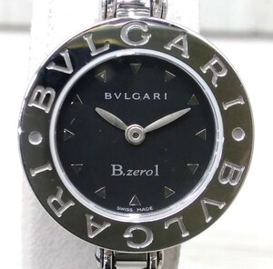 ジャンク BVLGARI ブルガリ B-ZERO1 ビーゼロワン BZ22S／D12**** バングルウォッチ 黒 クォーツ 腕時計