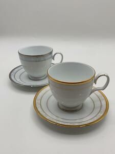 Noritake◆カップ&ソーサー/4点セット/WHT/P91988/4335-6