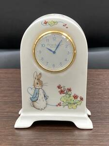 【♯6690】WEDGWOOD　ウェッジウッド　PETER RABBIT　ピーターラビット　置き時計　西洋陶磁　不動品　未使用品　破損あり