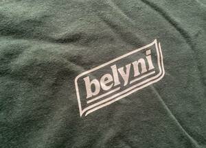 古着★belyni ベリーニ★Good Vibes Only★沖縄 那覇★長袖 Tシャツ★グリーン 緑★唾奇★HIPHOP★サイズM★