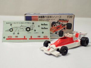 m2329 / 未使用 保管品 トミカ 日本製 F39 マクラーレン M26 フォード アメリカ車 青箱 外国車シリーズ トミー McLAREN FORD 当時物 現状品