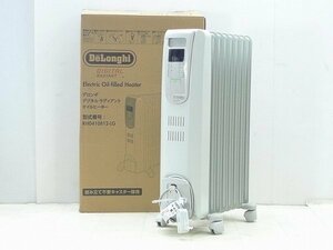 ▲141701*7▲DeLonghi/デロンギ デジタルラディアントサーマルカットフィン8枚オイルヒーターKHD410812-LG・暖房器具