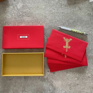 miumiu ミュウミュウ封筒　10枚セット　虎　非売品 紙袋 新品 祝儀袋 赤 ノベルティ レア ブランド