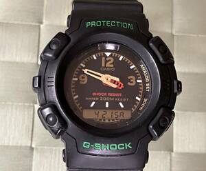 #送料無料！早い者勝ち♪ゴールド金具＆ネジ 希少な程度良!美中古 CASIO ヴィンテージ G-SHOCK AW-560 ① 動作確認済み 取扱説明書コピー付