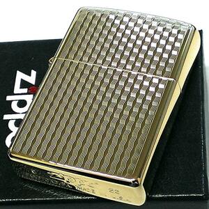 ZIPPO ライター ダイヤカット 籠目 ジッポー かごめ ゴールド K24 純金メッキ かっこいい 金タンク おしゃれ メンズ プレゼント