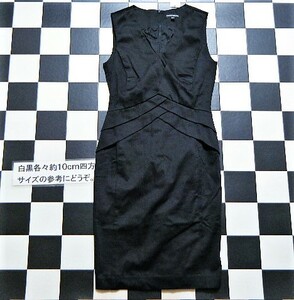 ウエアハウス 素敵な ワンピース ドレス UK 10 黒 Z8175 WAREHOUSE 