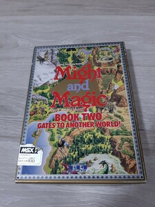 ★☆MSX２　 Might and Magic 2 マイトアンドマジック2 BOOK TWO GATES TO ANOTHER WORLD! 　箱・説付☆★