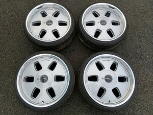 値下げ!! 希少美品★MAE JAPANESE 7.5J 8.0J 4本セット BBS SSR WORK Kranze OZ PP-EXCLUSIVE アクア ヴィッツ プリウス 深リム JDM USDM★