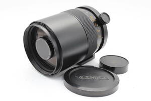 【返品保証】 ヤシカ Yashica Reflex 500mm F8 前後キャップ 三脚座付き ミラーレンズ s1977