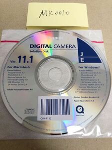 MK0010/中古品/Canon DIGITAL CAMERA Solution DiskVer.11.1 For Macintosh/For Windows