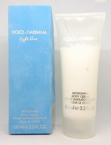 D&G ドルチェ&ガッバーナ ライトブルー ボディークリーム 100ml ☆未使用品　送料340円